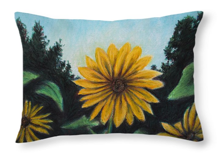 Flower of Sun - Throw Pillow