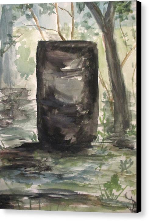 Garbage in the Forest - Canvas Print