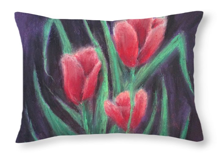 Gathering of Tulips ~ Throw Pillow