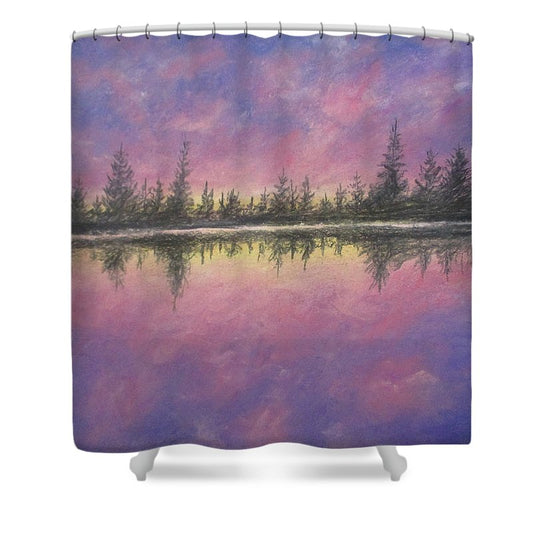 Hazing Purple - Shower Curtain
