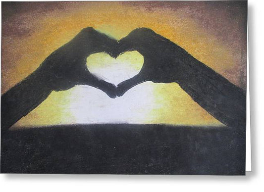 Heart of Sunset - Greeting Card