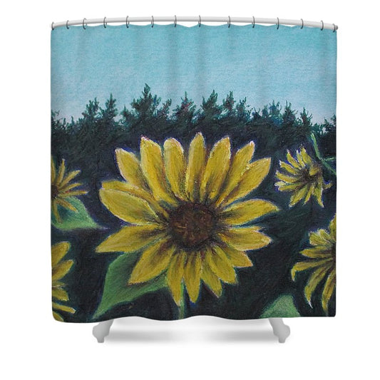 Hours of Flowers - Shower Curtain