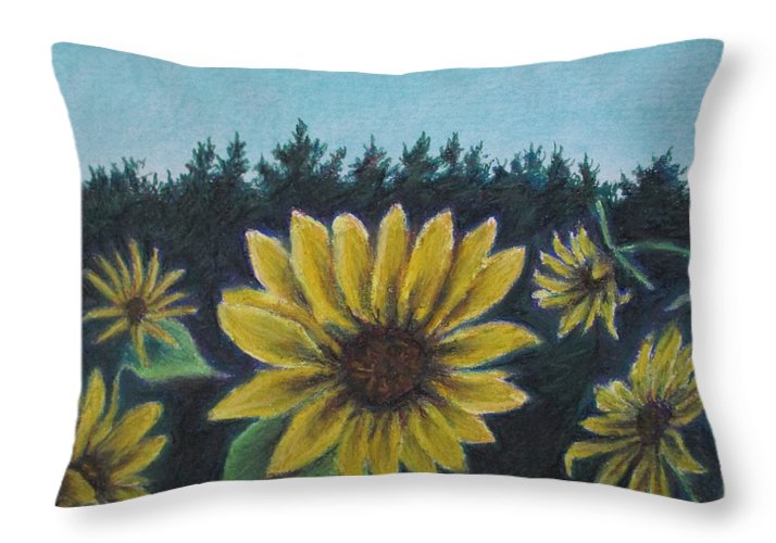 Hours of Flowers - Throw Pillow