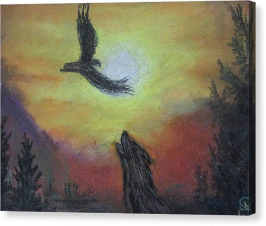 Howling Sunset - Canvas Print