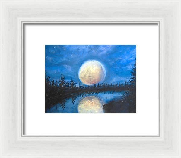 Lunar Seranade - Framed Print