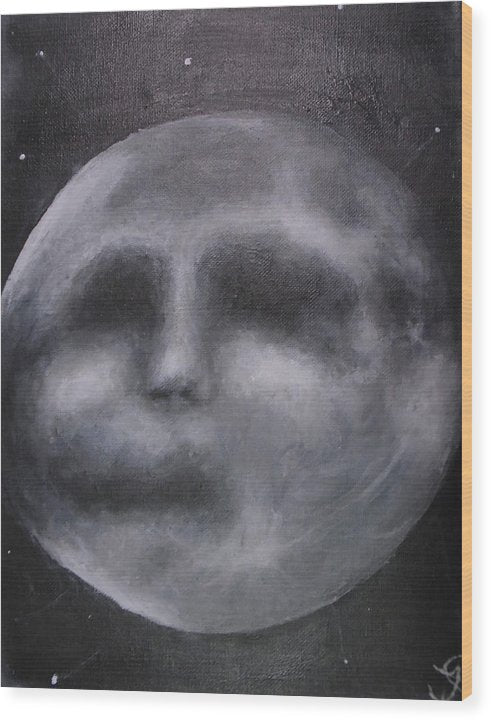 Moon Man  - Wood Print
