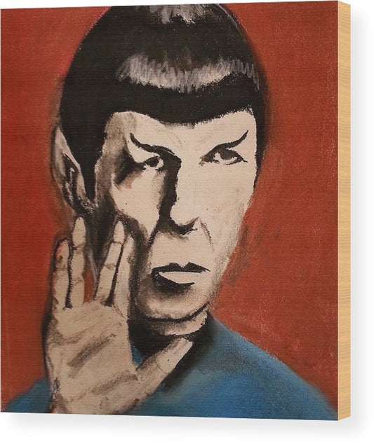 Mr. Spock - Wood Print