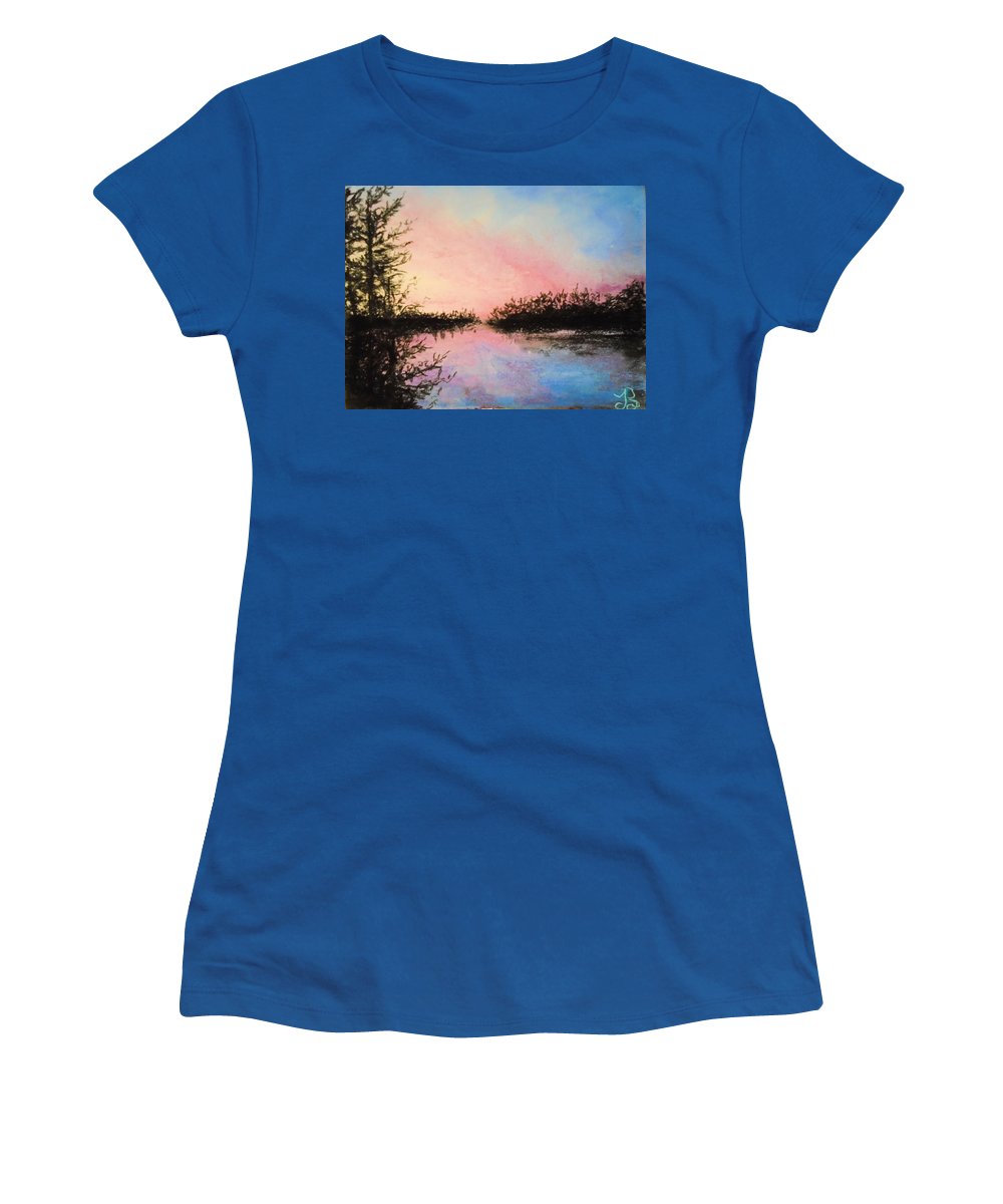 Night Streams in Sunset Dreams  - Women's T-Shirt