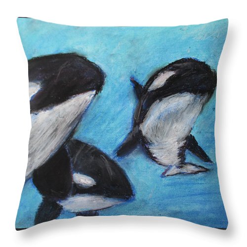 Orca Tides - Throw Pillow