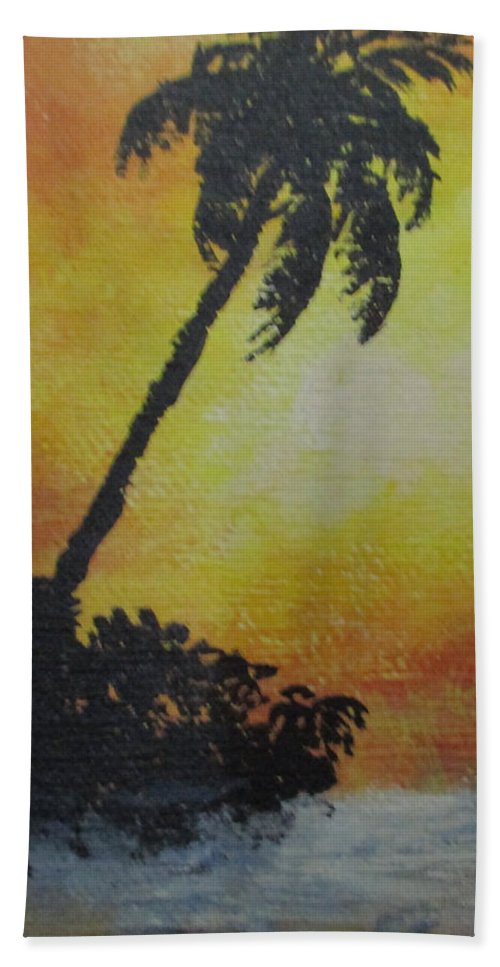 Palm Sunset - Bath Towel