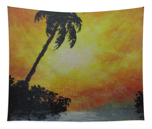 Palm Sunset - Tapestry
