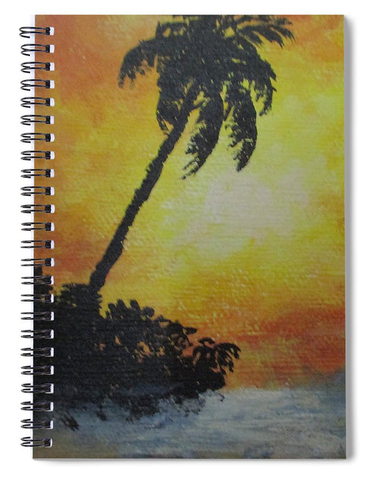 Palm Sunset - Spiral Notebook