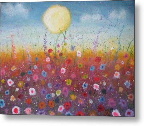 Poet and her Soul Speaking Paintings ~ prints, originals and more  A nature thing A colour flower ring Love and petal In the open meadow Growing a daylight fling  Original Artwork and Poetry of Artist Jen Shearer  This is a original painting printed on product.
