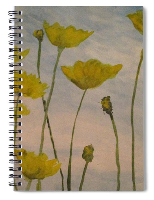 Petalled Yellow  - Spiral Notebook