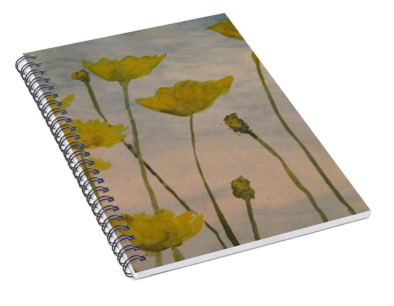 Petalled Yellow  - Spiral Notebook