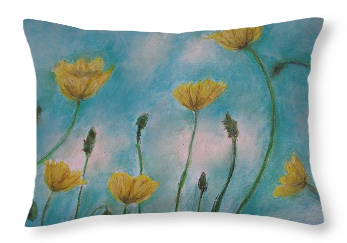 Petals of Yellows - Throw Pillow