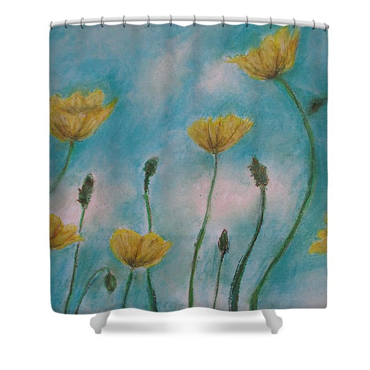 Petals of Yellows - Shower Curtain