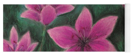 Pink Lilies - Yoga Mat