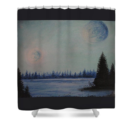 Planets X, Y and Z - Shower Curtain