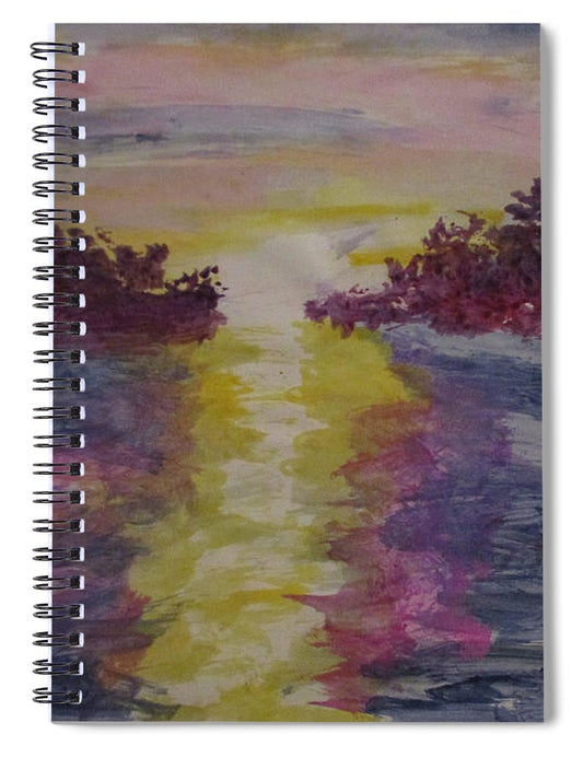 Purple Sunset - Spiral Notebook