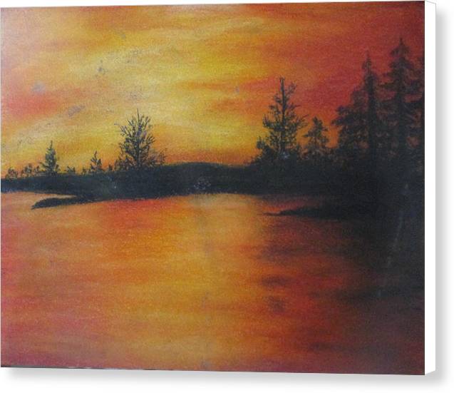 Red Sunset - Canvas Print