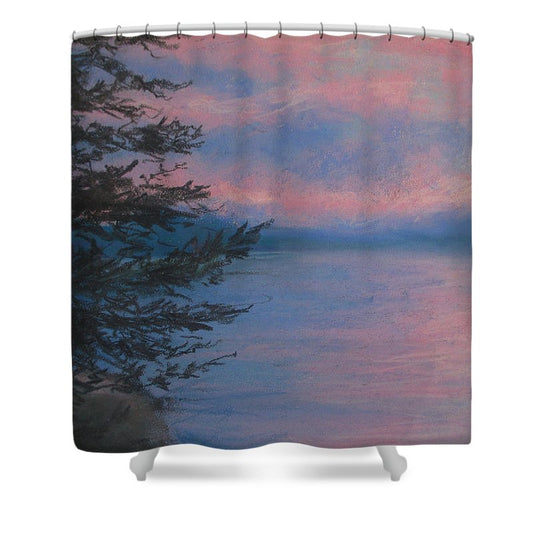 Rosey Sky Light - Shower Curtain