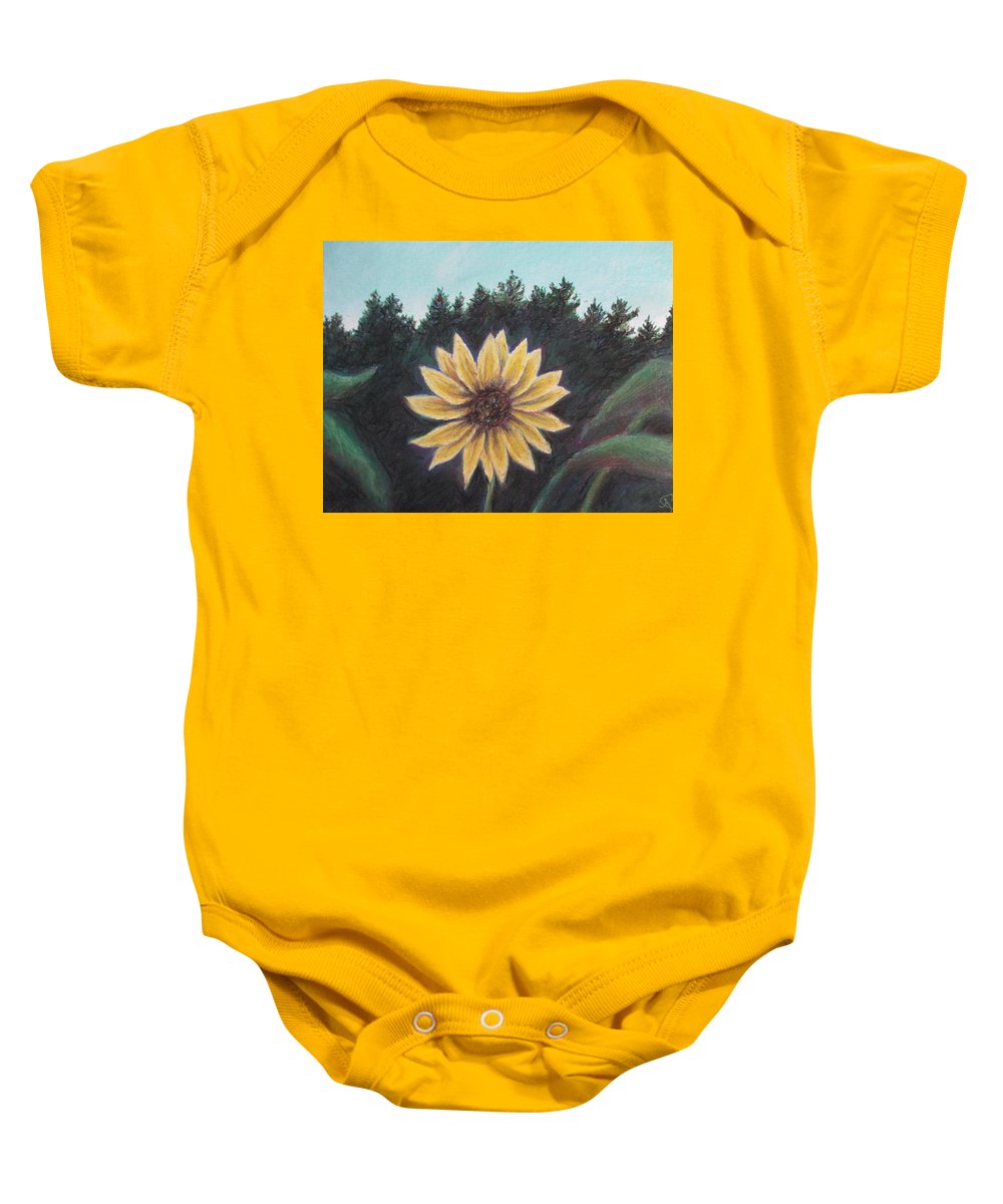 Spinning Flower Sun - Baby Onesie