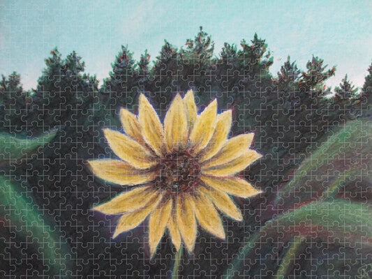 Spinning Flower Sun - Puzzle