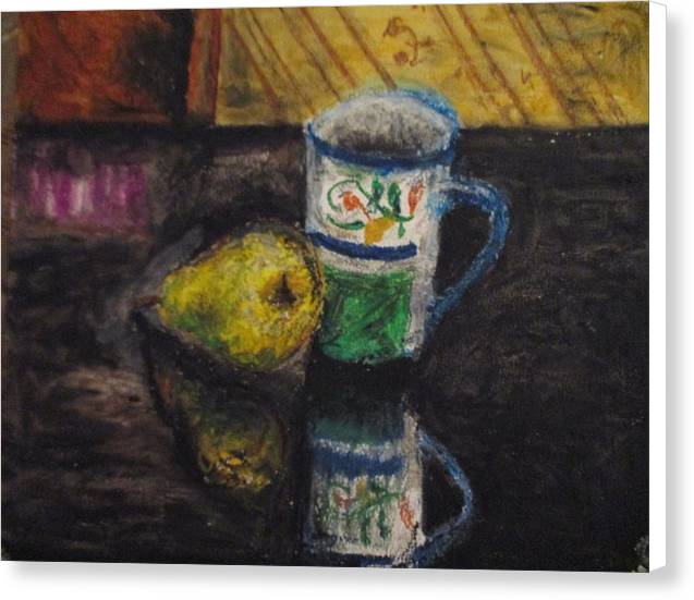 Still Life Pared Cup - Canvas Print