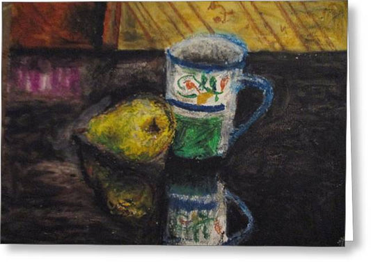 Still Life Pared Cup - Greeting Card