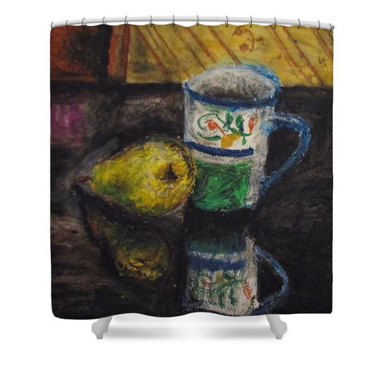Still Life Pared Cup - Shower Curtain
