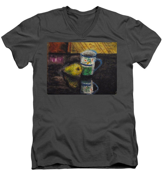 Still Life Pared Cup - Men's V-Neck T-Shirt