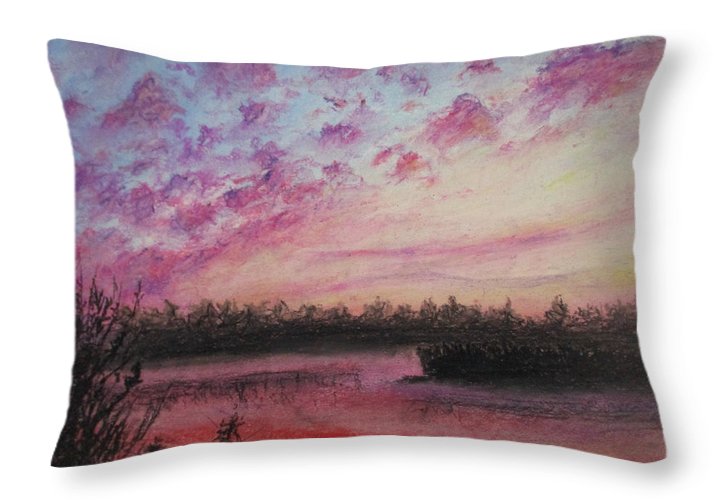 Sun Kissed Clouds - Throw Pillow
