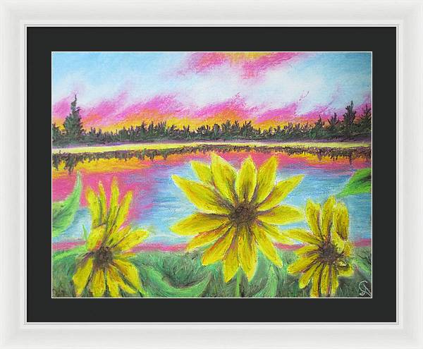 Sunflower Confessions ~ Framed Print
