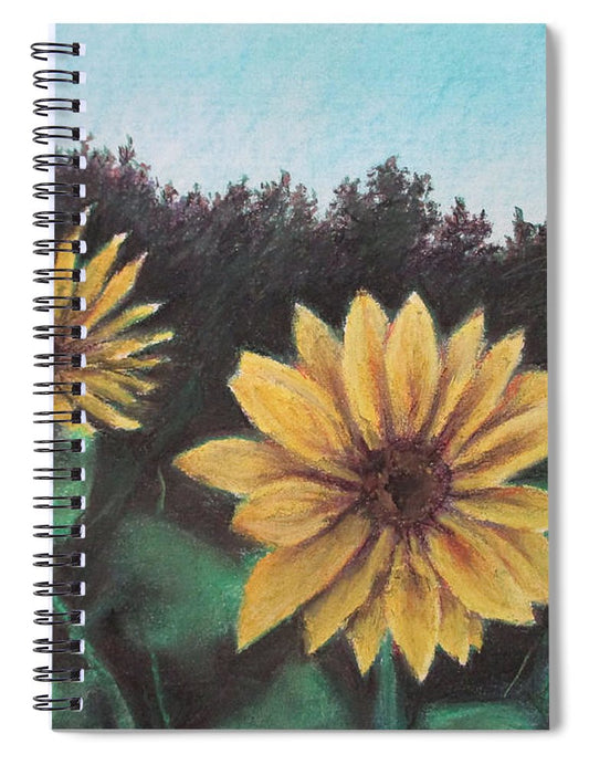 Sunflower Days - Spiral Notebook