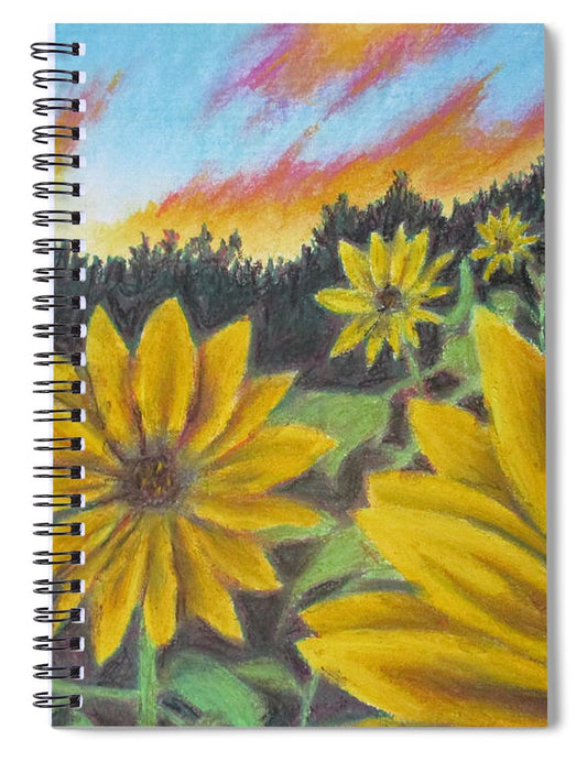 Sunflower Hue - Spiral Notebook