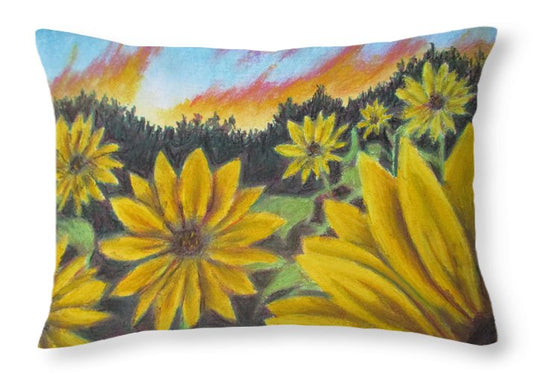 Sunflower Hue - Throw Pillow