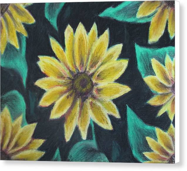 Sunflower Meeting - Canvas Print
