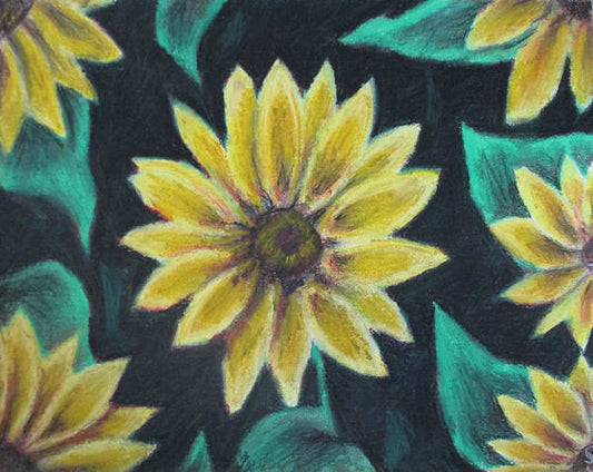 Sunflower Meeting - Art Print
