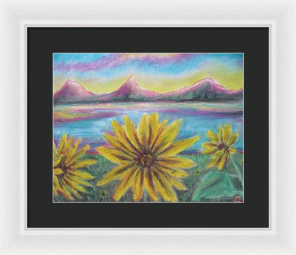 Sunflower Set - Framed Print