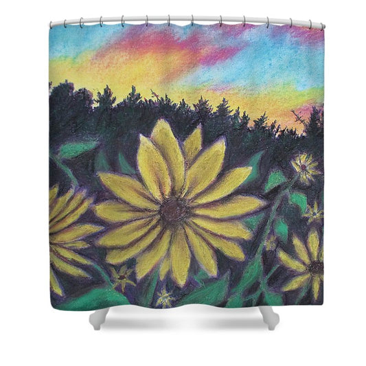 Sunflower Sunset - Shower Curtain