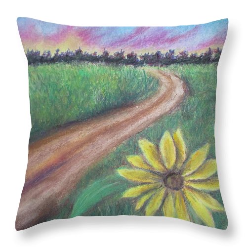 Sunflower Way - Throw Pillow