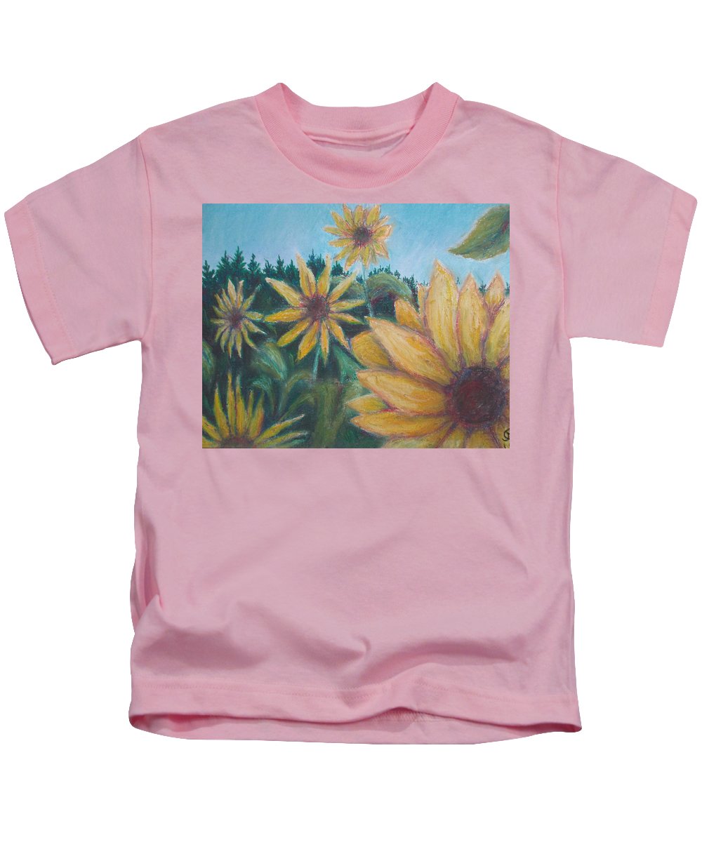 Poet and her Soul Speaking Paintings ~ prints, originals and more Sunflowers dancing In the light prancing Swaying to reach the view A sunny day for flowers too Original Artwork and Poetry of Artist Jen Shearer This is a original painting printed on product.