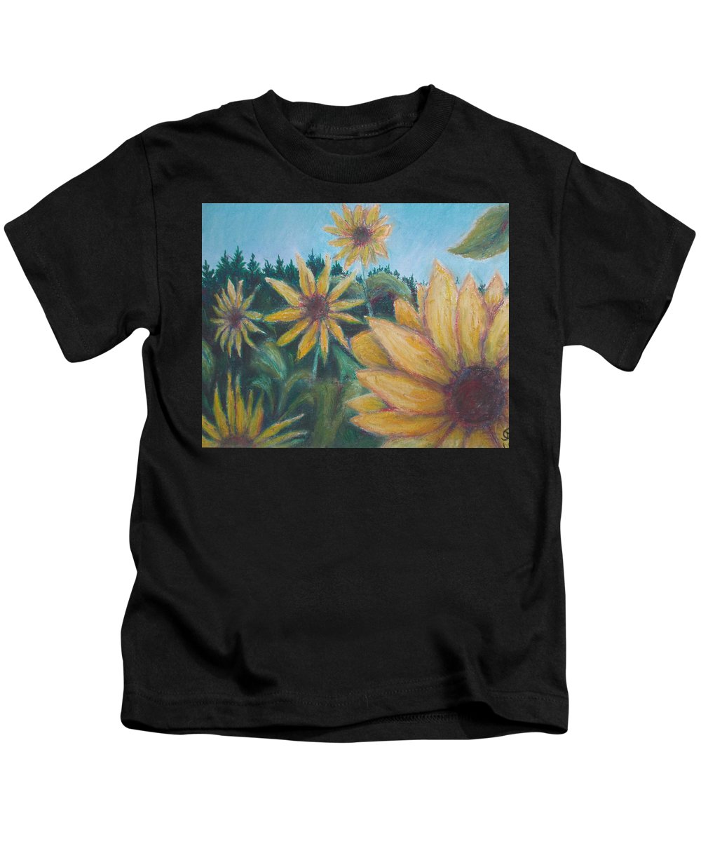 Poet and her Soul Speaking Paintings ~ prints, originals and more Sunflowers dancing In the light prancing Swaying to reach the view A sunny day for flowers too Original Artwork and Poetry of Artist Jen Shearer This is a original painting printed on product.