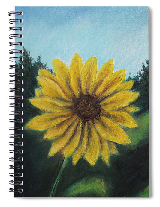 Sunny Sun Sun Flower - Spiral Notebook