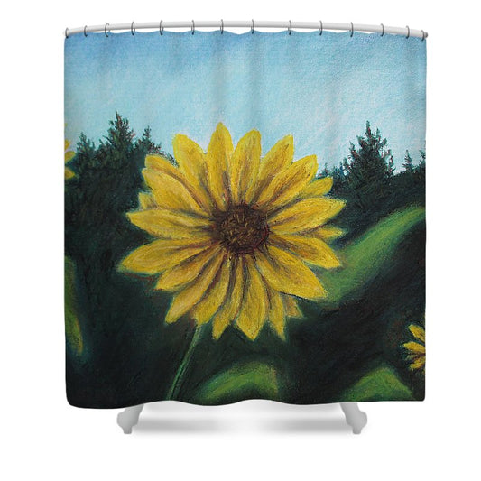 Sunny Sun Sun Flower - Shower Curtain