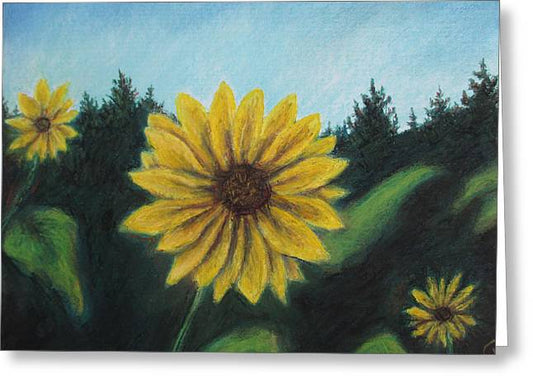 Sunny Sun Sun Flower - Greeting Card