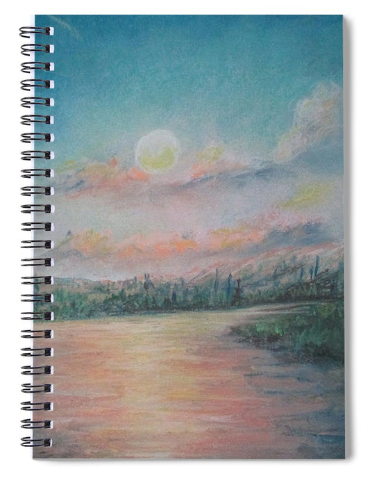 Sunset Dream Streams - Spiral Notebook