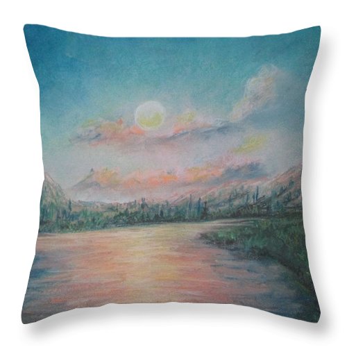 Sunset Dream Streams - Throw Pillow