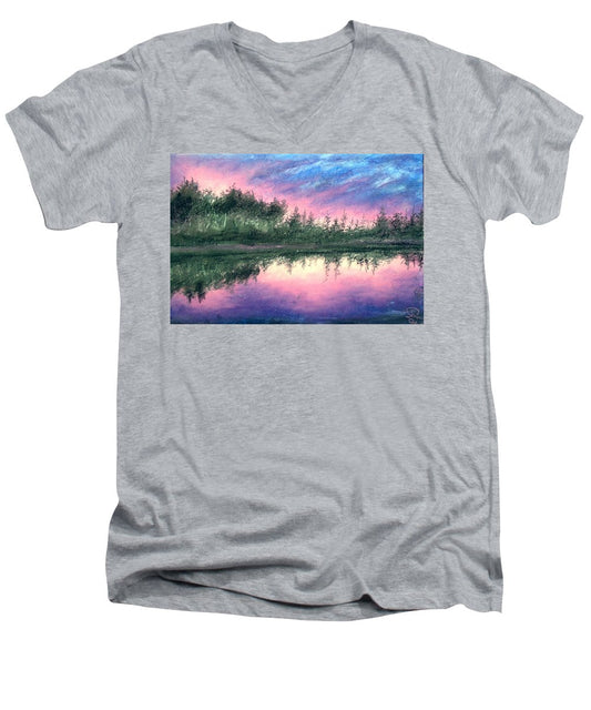 Sunset Gush - Men's V-Neck T-Shirt